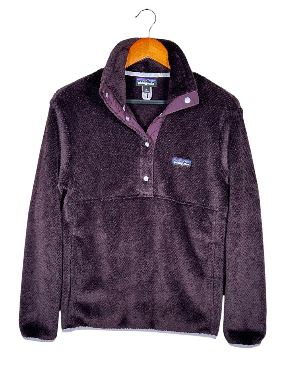 PATAGONIA Re-Tool Half-Snap Pullover in deep plum - Picture 10 of 10